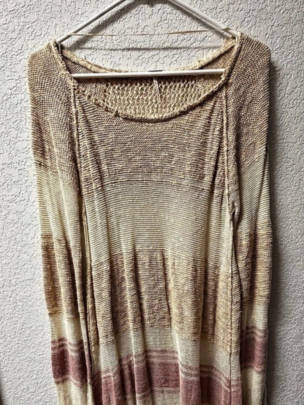Free People Color Block Knit Cardigan